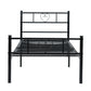 Single Bed Metal Bed Frame Heart