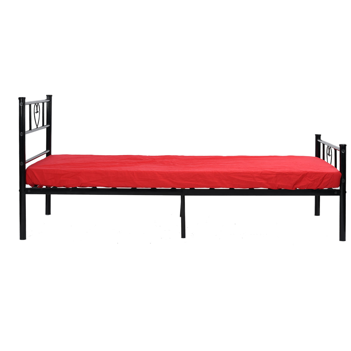 Single Bed Metal Bed Frame Heart