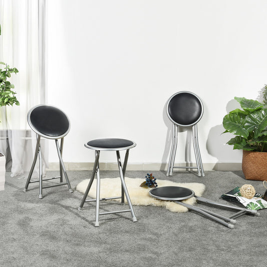 PVC Upholstered Folding Stools Heaven