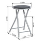 PVC Upholstered Folding Stools Heaven