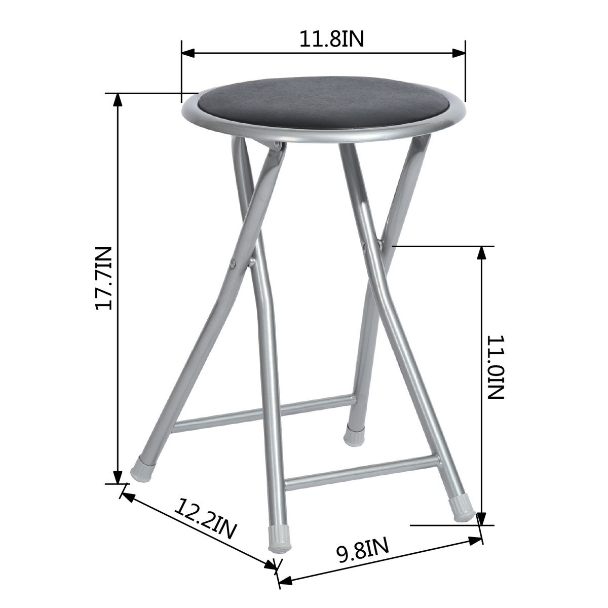 PVC Upholstered Folding Stools Heaven