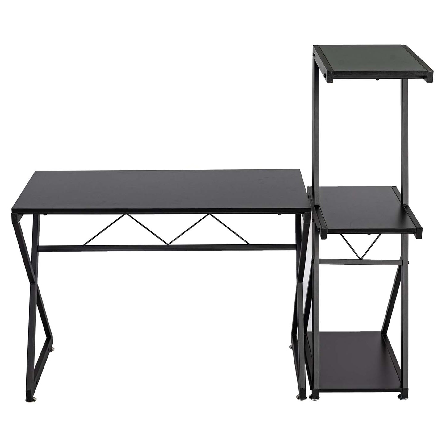 Computer Desk with Storage Shelves Study Writing Table Henia