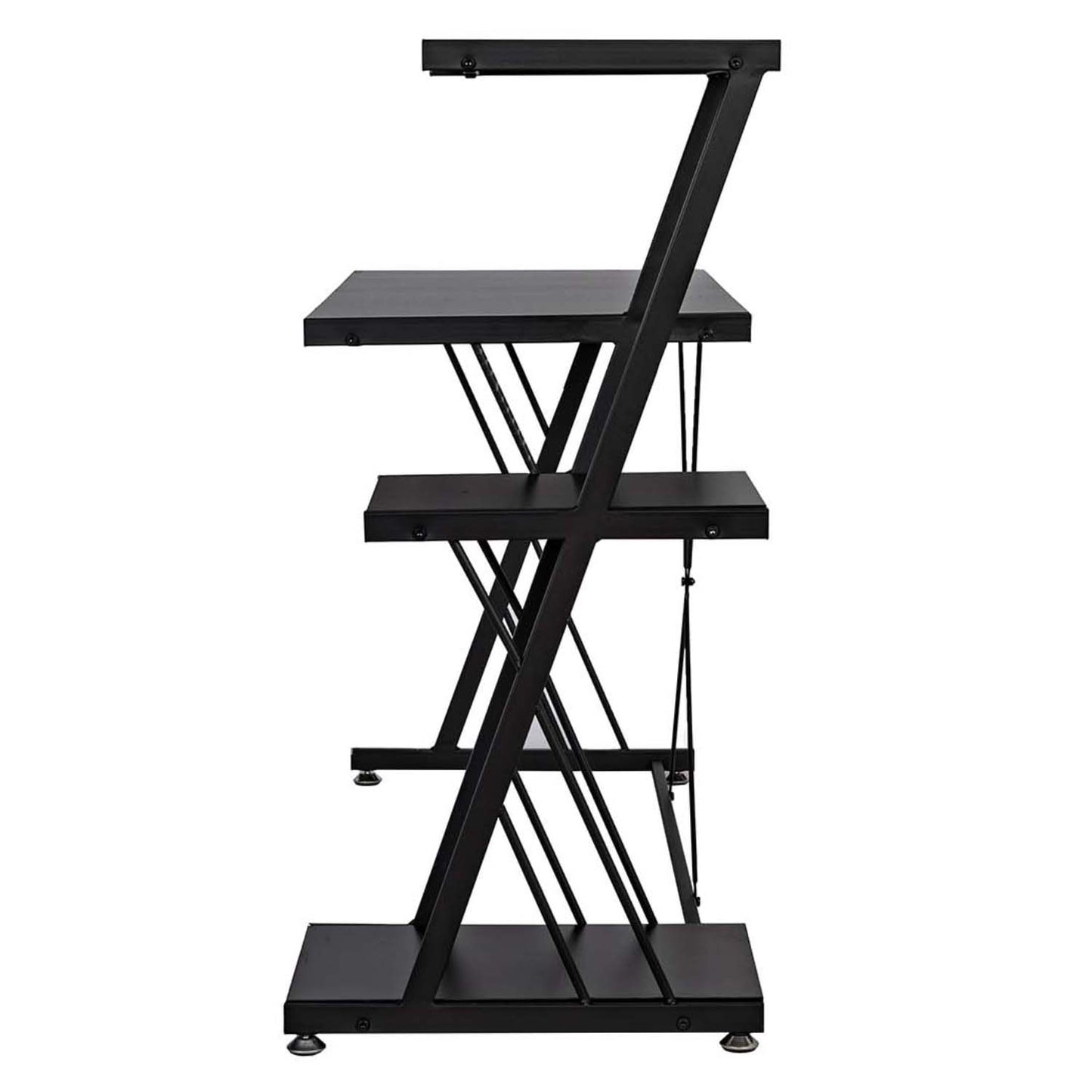Computer Desk with Storage Shelves Study Writing Table Hobah