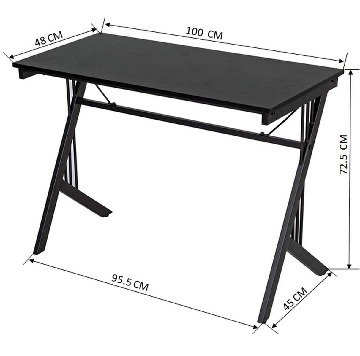 Computer Desk Simple Writing Office Table Hodaiah