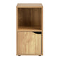 Bookcase with 1 Shelf and 1 Door Bookshelf Storage Night Stand Hugo