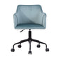 Velvet Upholstered Swivel Ergonomic Home Office Chair Armrest Jamal
