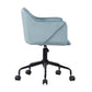 Velvet Upholstered Swivel Ergonomic Home Office Chair Armrest Jamal