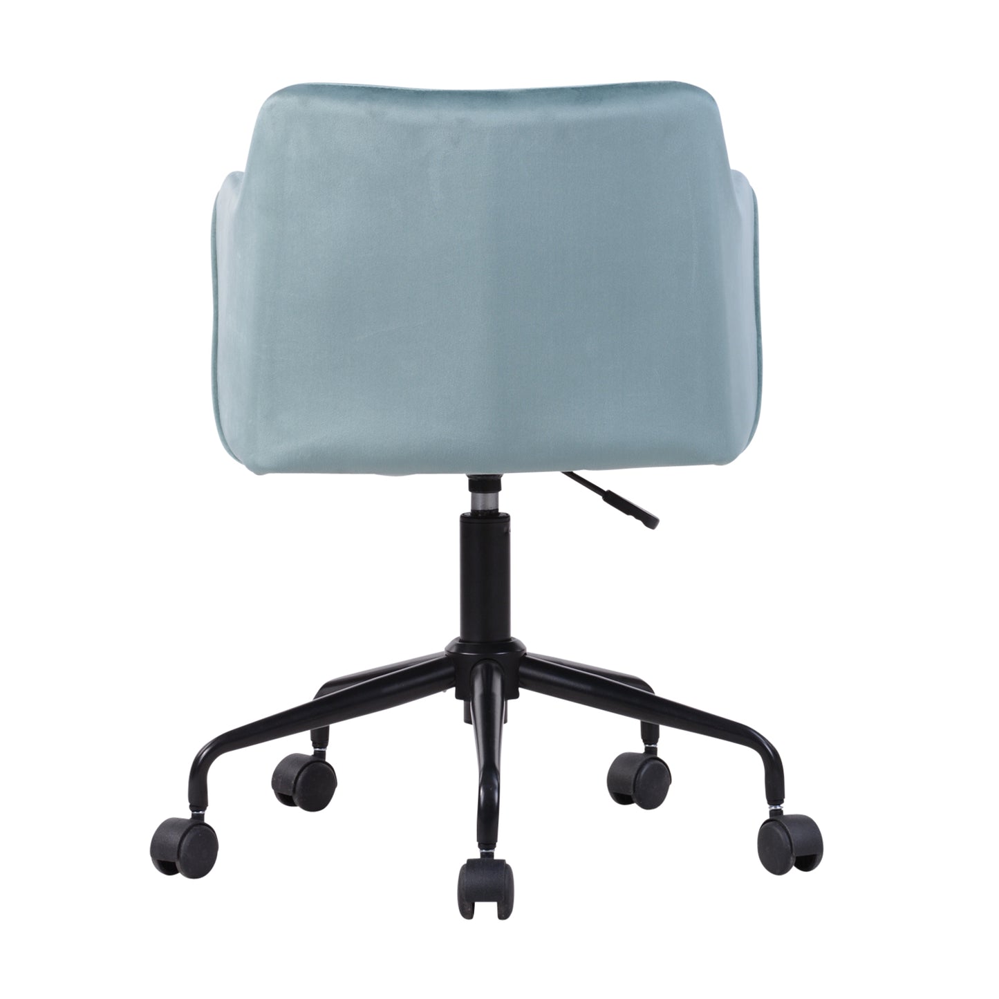 Velvet Upholstered Swivel Ergonomic Home Office Chair Armrest Jamal