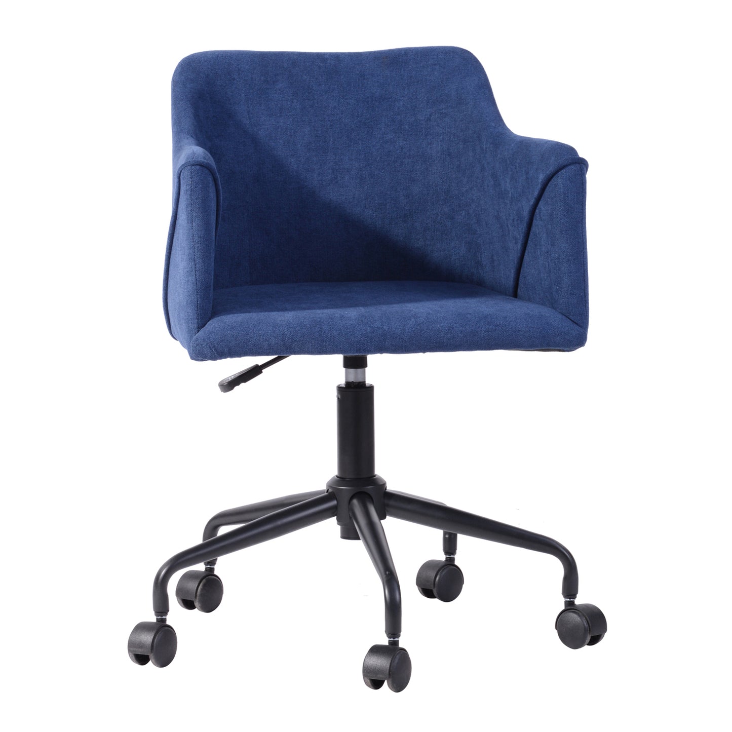 Velvet Upholstered Swivel Ergonomic Home Office Chair Armrest Jamal