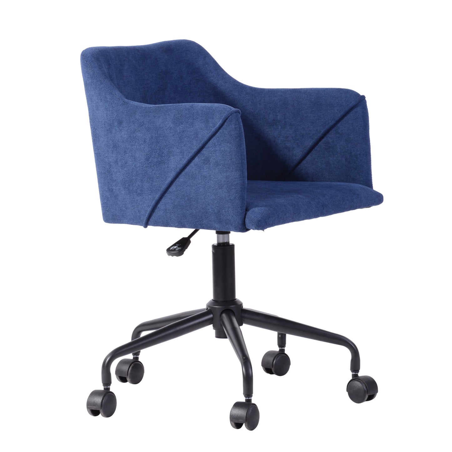Velvet Upholstered Swivel Ergonomic Home Office Chair Armrest Jamal