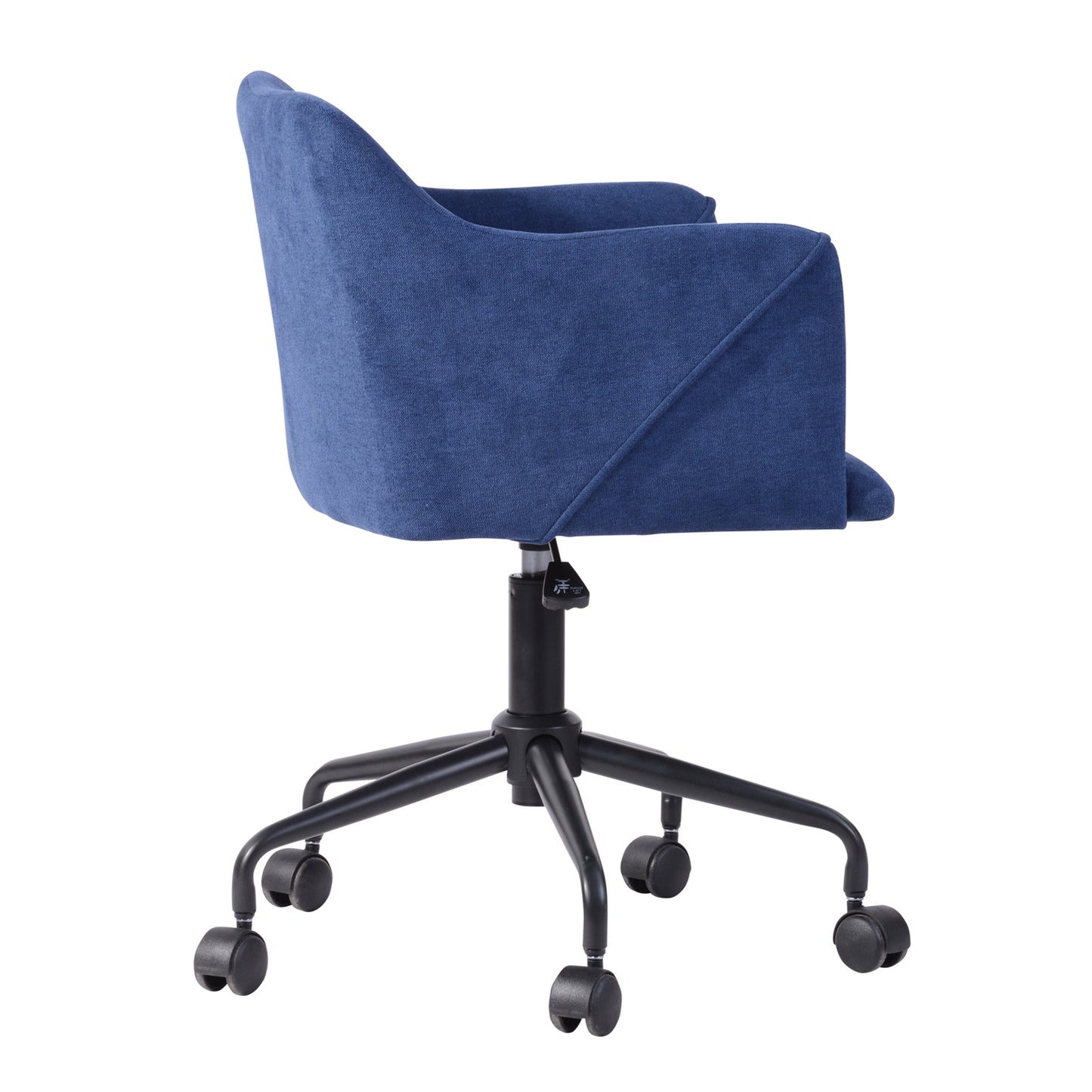 Velvet Upholstered Swivel Ergonomic Home Office Chair Armrest Jamal