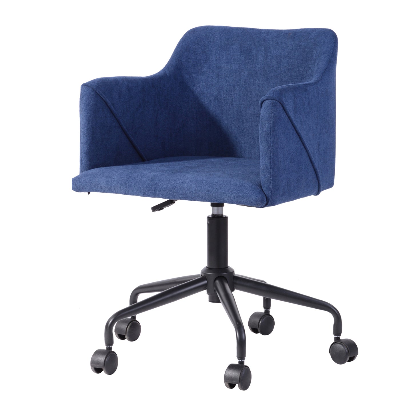 Velvet Upholstered Swivel Ergonomic Home Office Chair Armrest Jamal