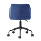 Velvet Upholstered Swivel Ergonomic Home Office Chair Armrest Jamal
