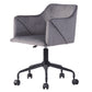 Velvet Upholstered Swivel Ergonomic Home Office Chair Armrest Jamal