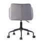 Velvet Upholstered Swivel Ergonomic Home Office Chair Armrest Jamal
