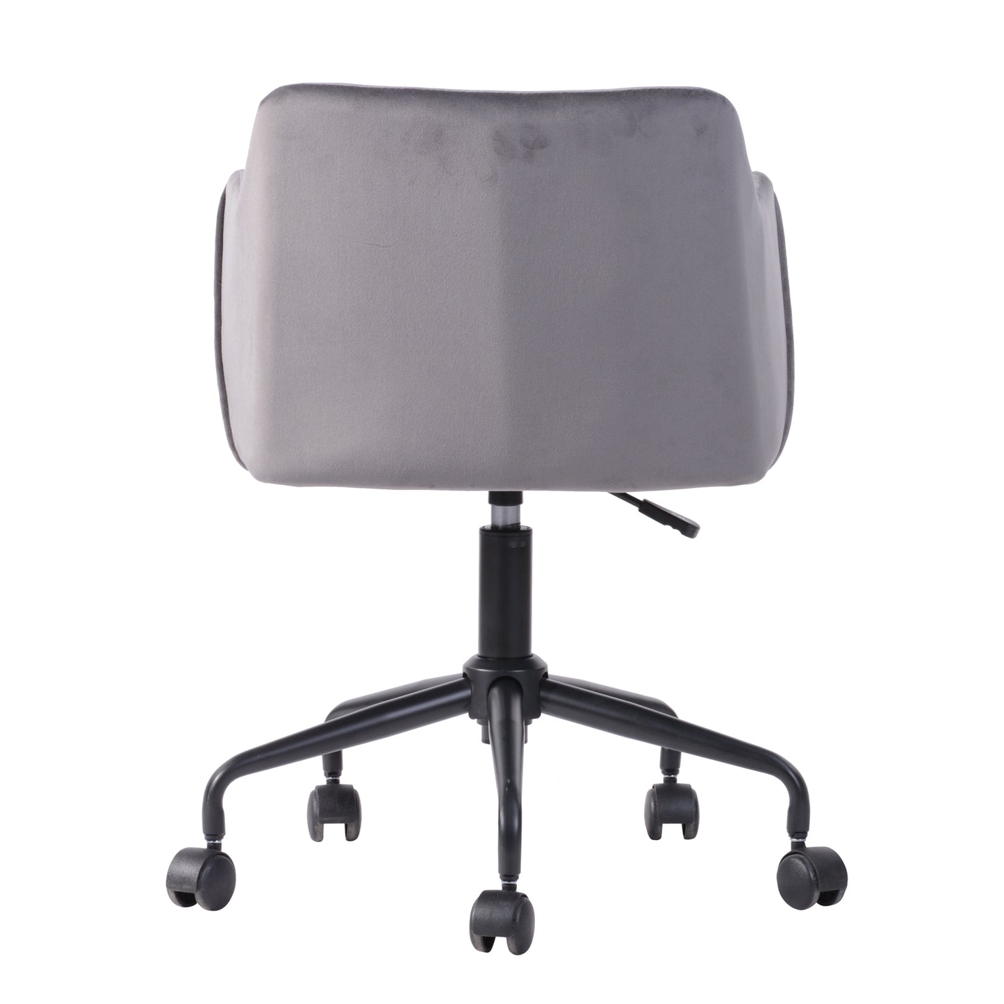 Velvet Upholstered Swivel Ergonomic Home Office Chair Armrest Jamal