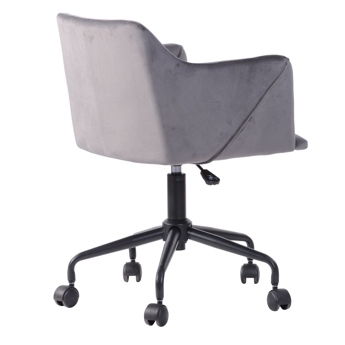 Velvet Upholstered Swivel Ergonomic Home Office Chair Armrest Jamal