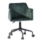 Velvet Upholstered Swivel Ergonomic Home Office Chair Armrest Jamal