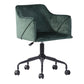 Velvet Upholstered Swivel Ergonomic Home Office Chair Armrest Jamal