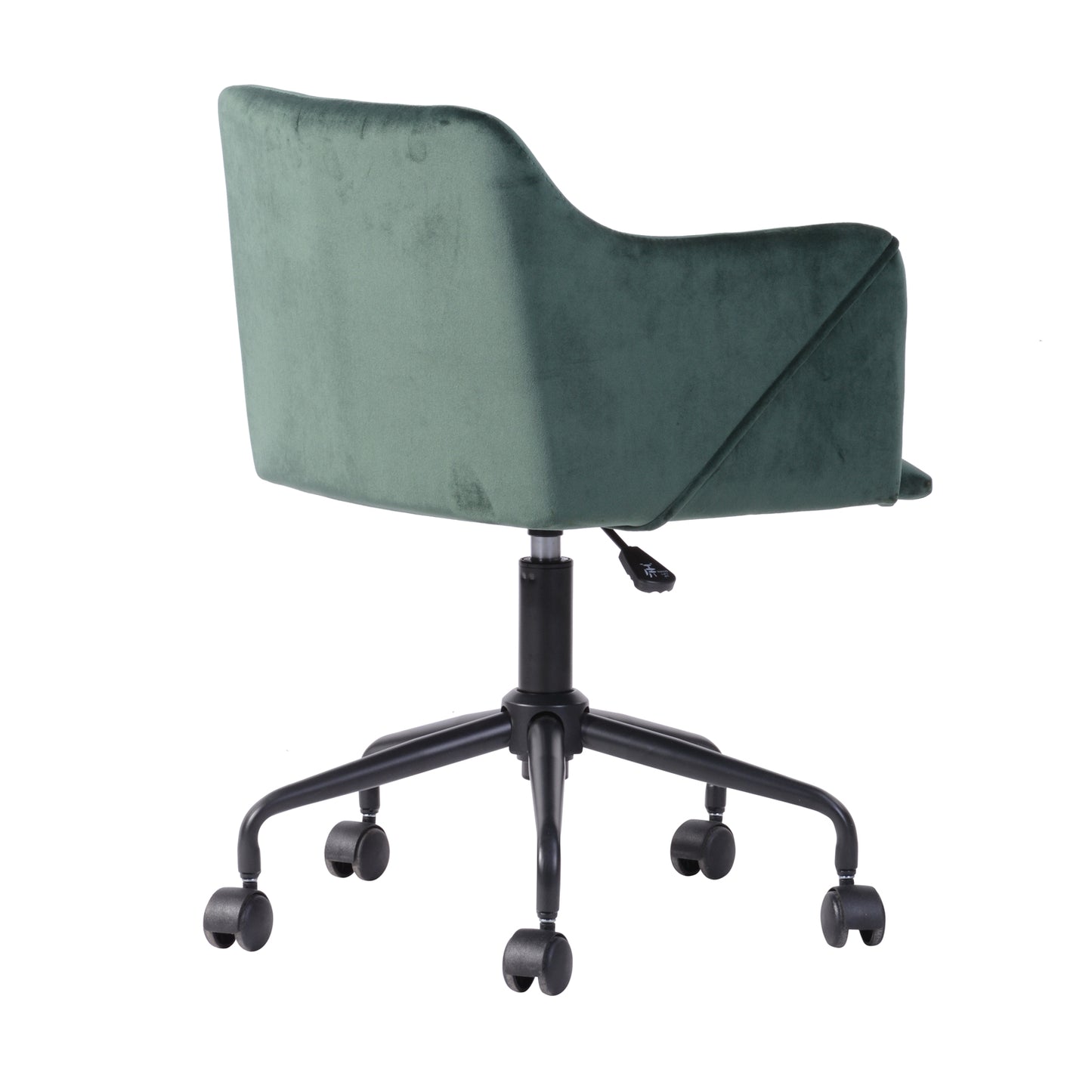 Velvet Upholstered Swivel Ergonomic Home Office Chair Armrest Jamal