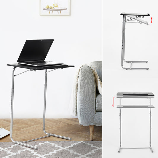 Laptop Table C Side Rolling Table Angle Adjustable Bed Jarred