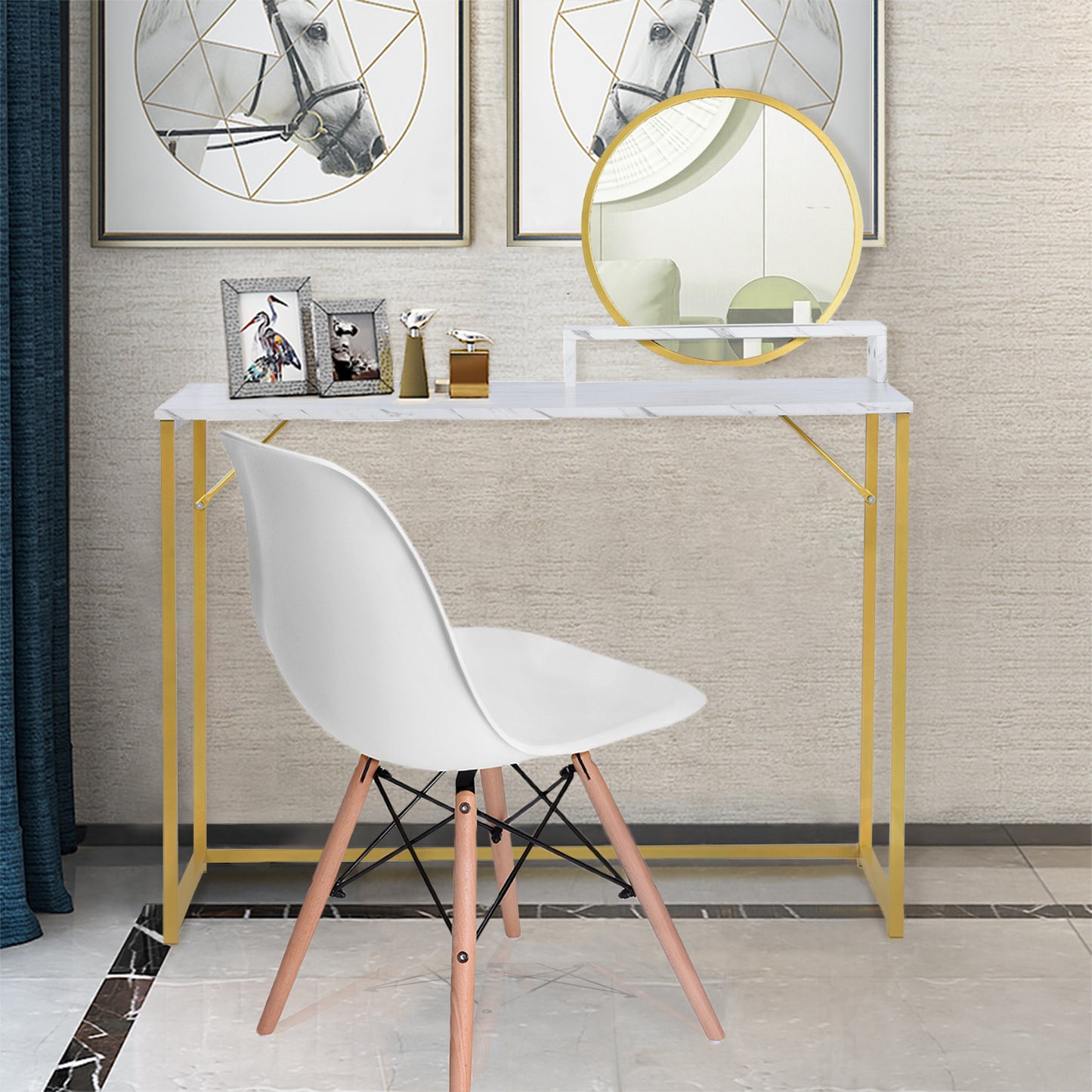 Vanity Table Makeup Vanity Desk with Mirror Jay