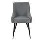 Dining Chairs Velvet Upholstered Metal Legs Jensen