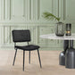 Dining Chairs Fabric Upholstered Metal Legs Karomi