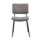 Dining Chairs Vintage PU Upholstered Metal Legs Karomi