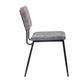 Dining Chairs Vintage PU Upholstered Metal Legs Karomi