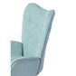 Fabric Accent Chair Modern Tufted Button Wingback Wooden Legs Kas