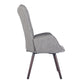 Fabric Accent Chair Modern Tufted Button Wingback Wooden Legs Kas