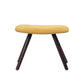 Velvet Accent Chair with Footrest Stool Tufted Button Wingback Wooden Legs Kas