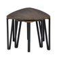 Nesting End Coffee Table Set of 3 Industrial Kauwhata