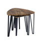 Set of 3 Nesting Coffee Table End Table Industrial Kauwhata