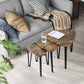 Set of 3 Nesting Coffee Table End Table Industrial Kauwhata