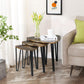 Set of 3 Nesting Coffee Table End Table Industrial Kauwhata