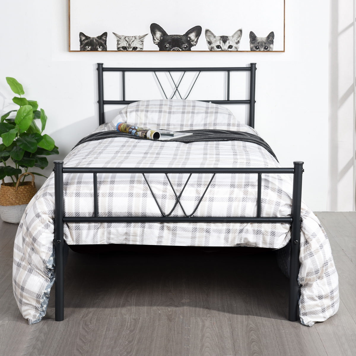 Single Bed Metal Bed Frame Koke