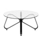 Glass Round Coffee Table Modern Center Table Konya