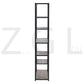 Bookcase 5 Shelves Bookshelf Storage Organizer Kornetka