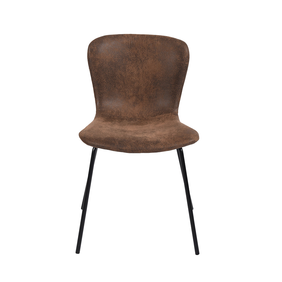 Dining Chairs Vintage PU Upholstered Metal Legs Koziello