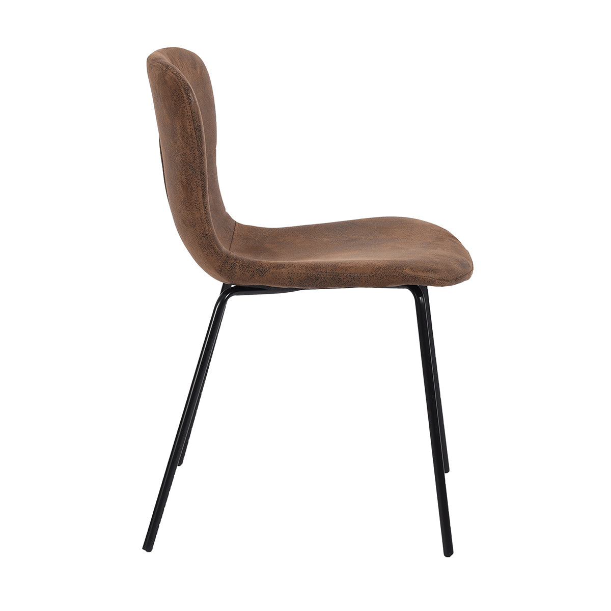 Dining Chairs Vintage PU Upholstered Metal Legs Koziello