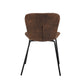 Dining Chairs Vintage PU Upholstered Metal Legs Koziello