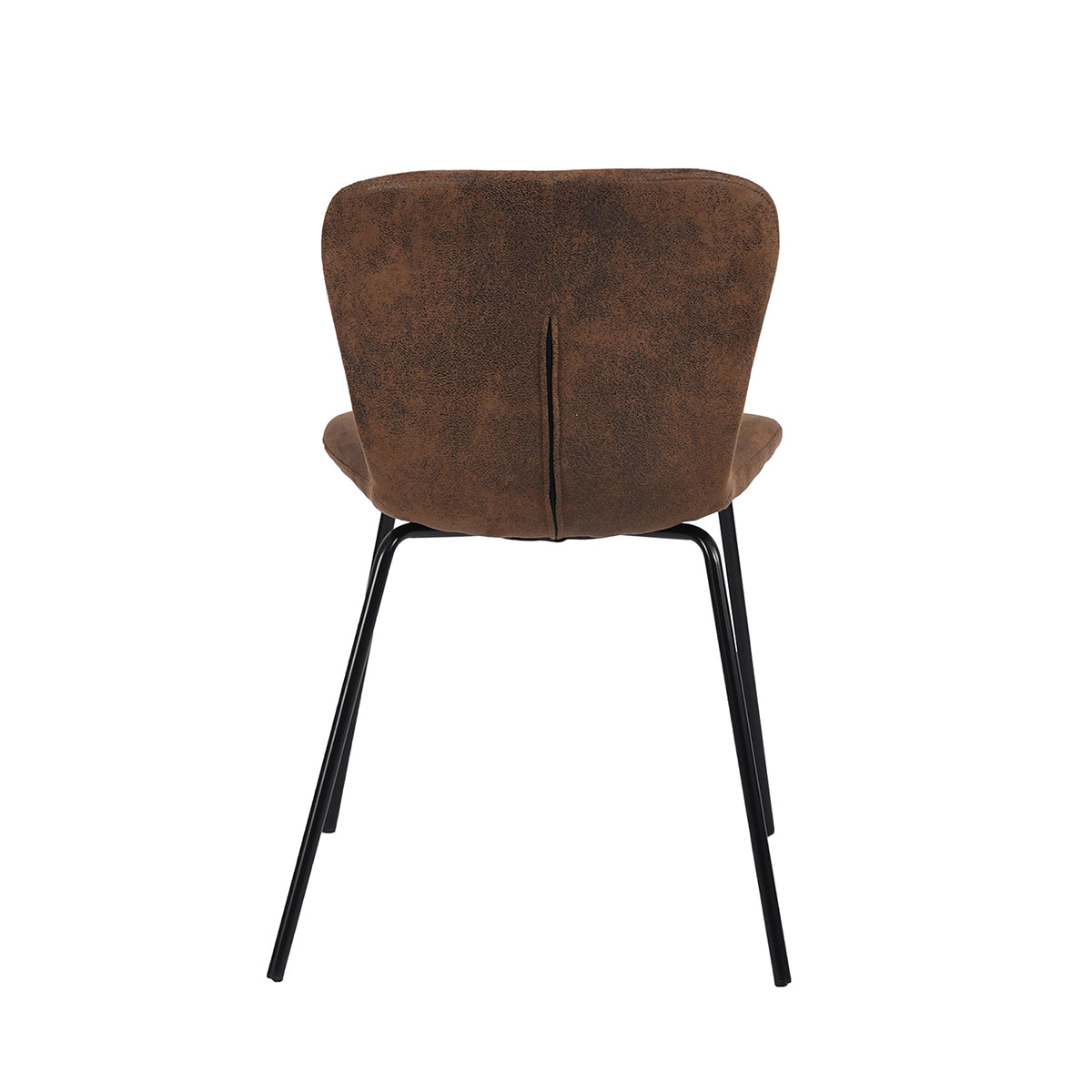 Dining Chairs Vintage PU Upholstered Metal Legs Koziello