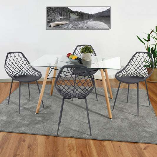 Dining Chairs Design Plastic Seat Metal Legs Kroos