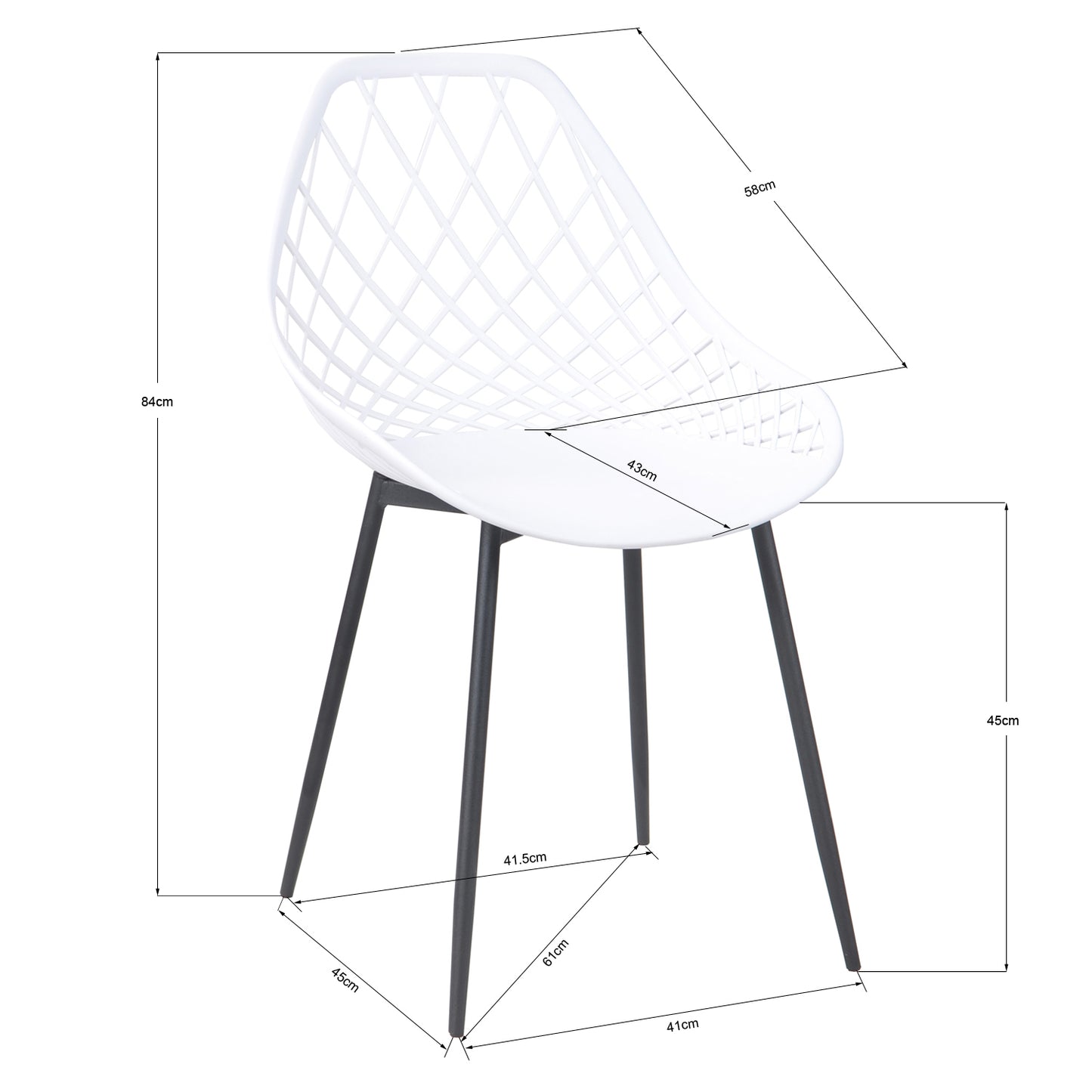 Dining Chairs Design Plastic Seat Metal Legs Kroos