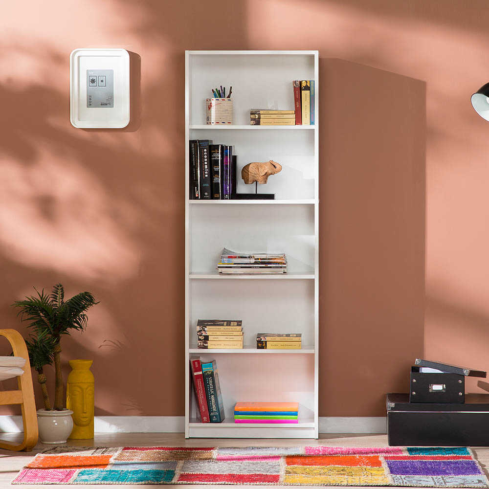 Bookcase W/ Five Section White KTP