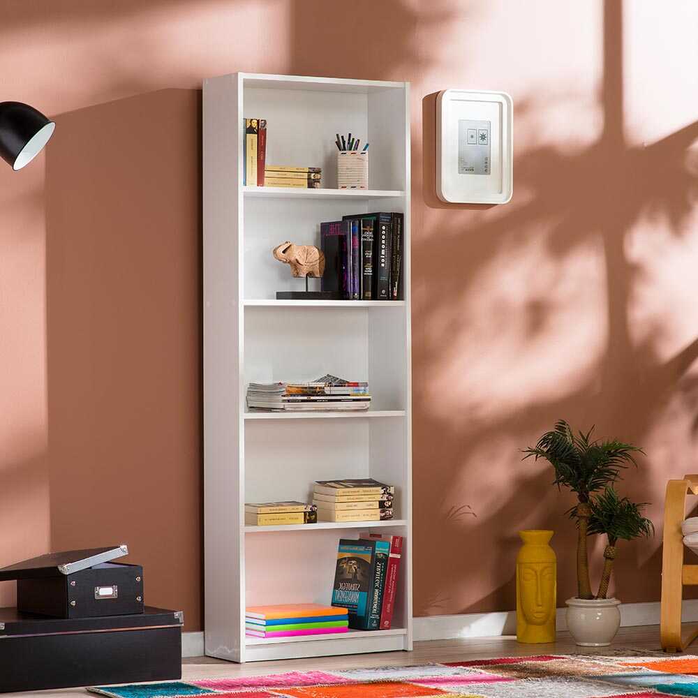 Bookcase W/ Five Section White KTP