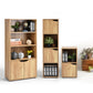 Bookcase with 2 Shelves and 2 Doors Bookshelf Storage Lata