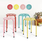 Plastic Stackable Stools Lemon